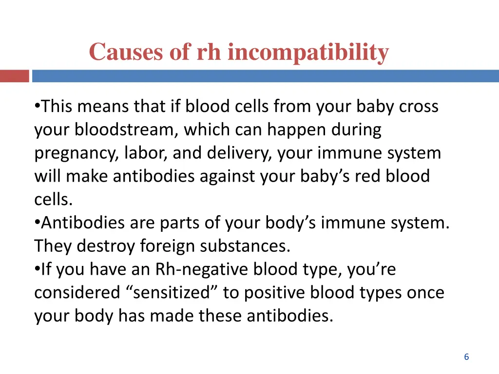 causes of rh incompatibility