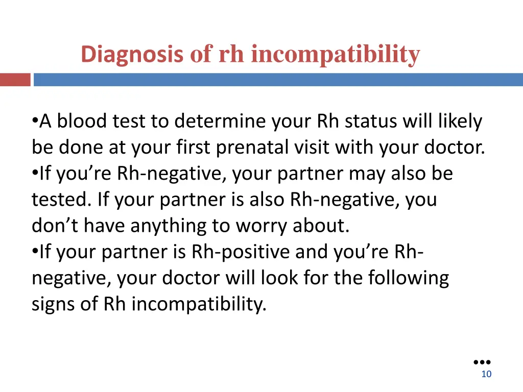 diagnosis of rh incompatibility