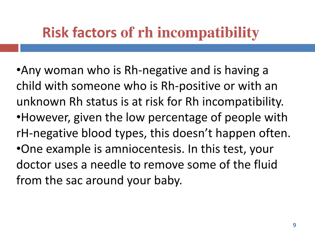 risk factors of rh incompatibility 2