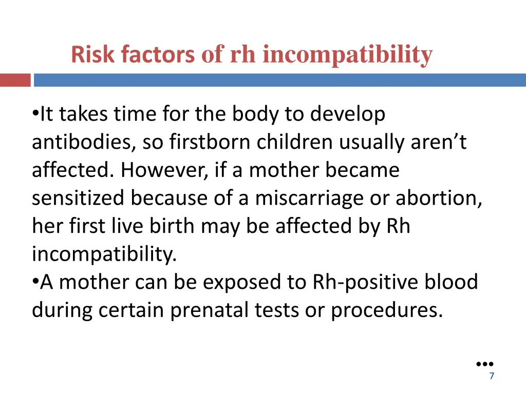 risk factors of rh incompatibility
