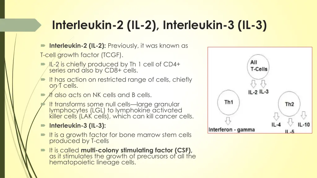 interleukin 2 il 2 interleukin 3 il 3