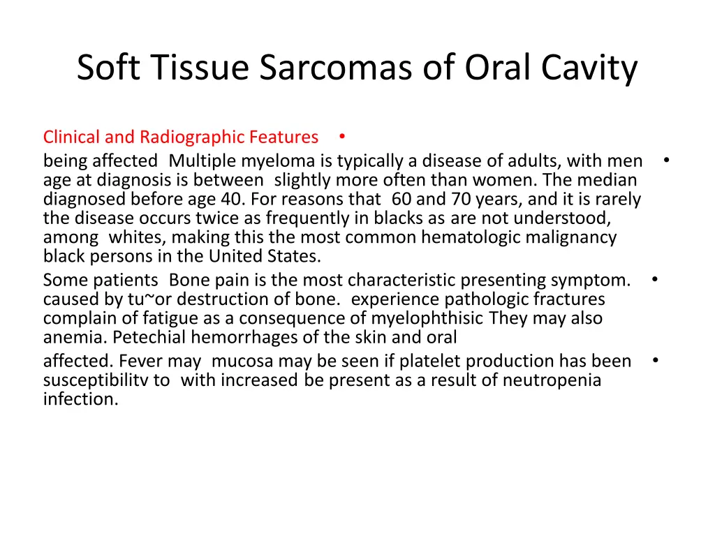 soft tissue sarcomas of oral cavity 14