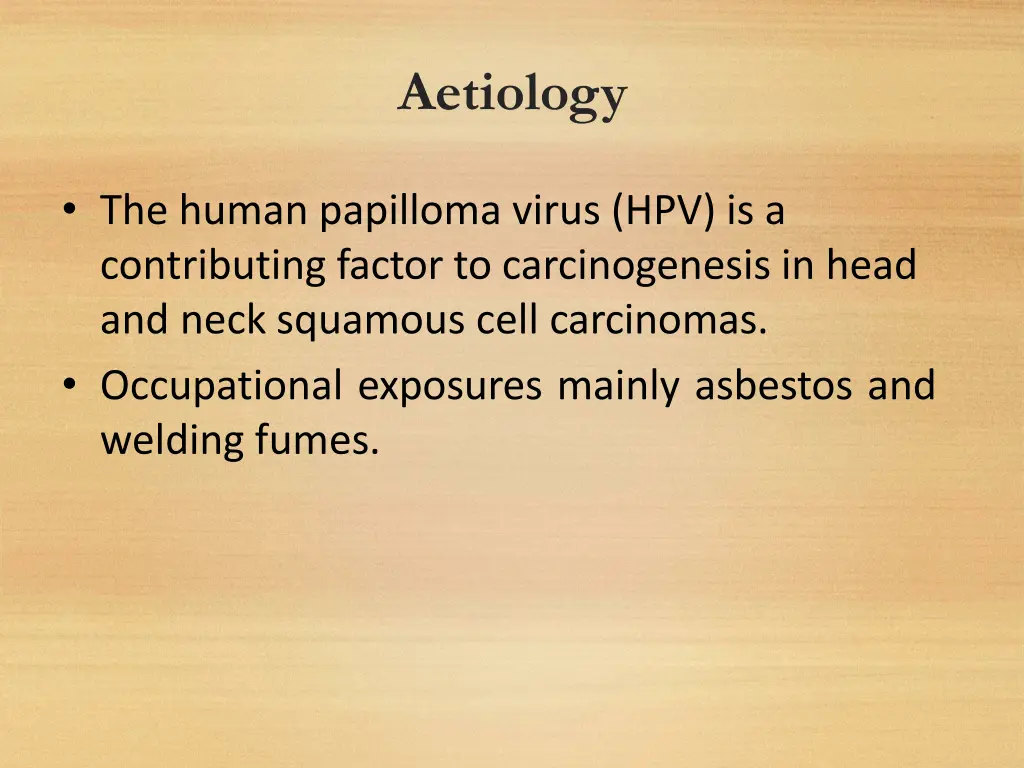 aetiology