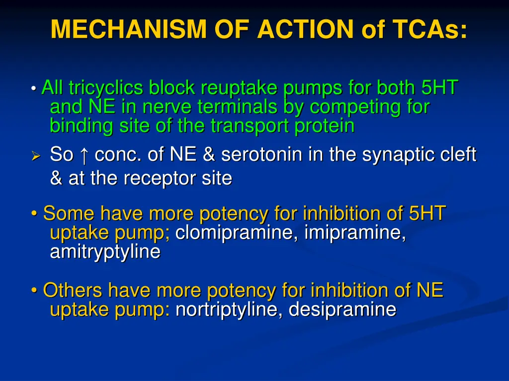 mechanism of action of tcas