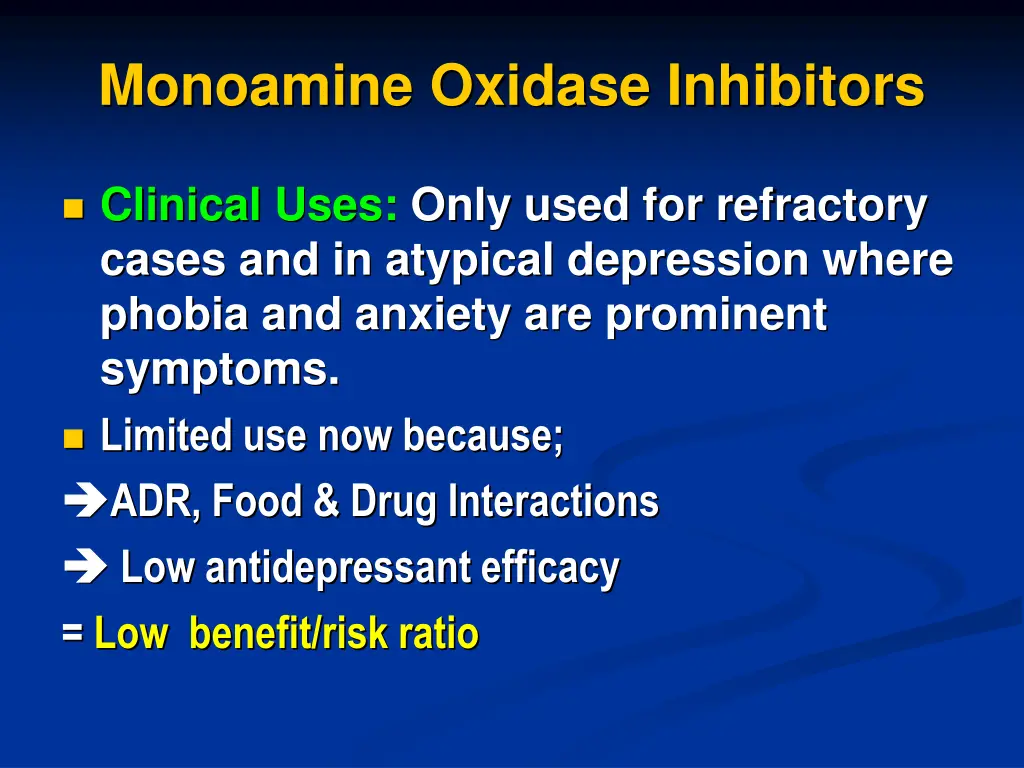 monoamine oxidase inhibitors