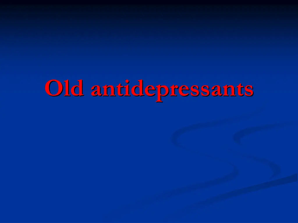 old antidepressants