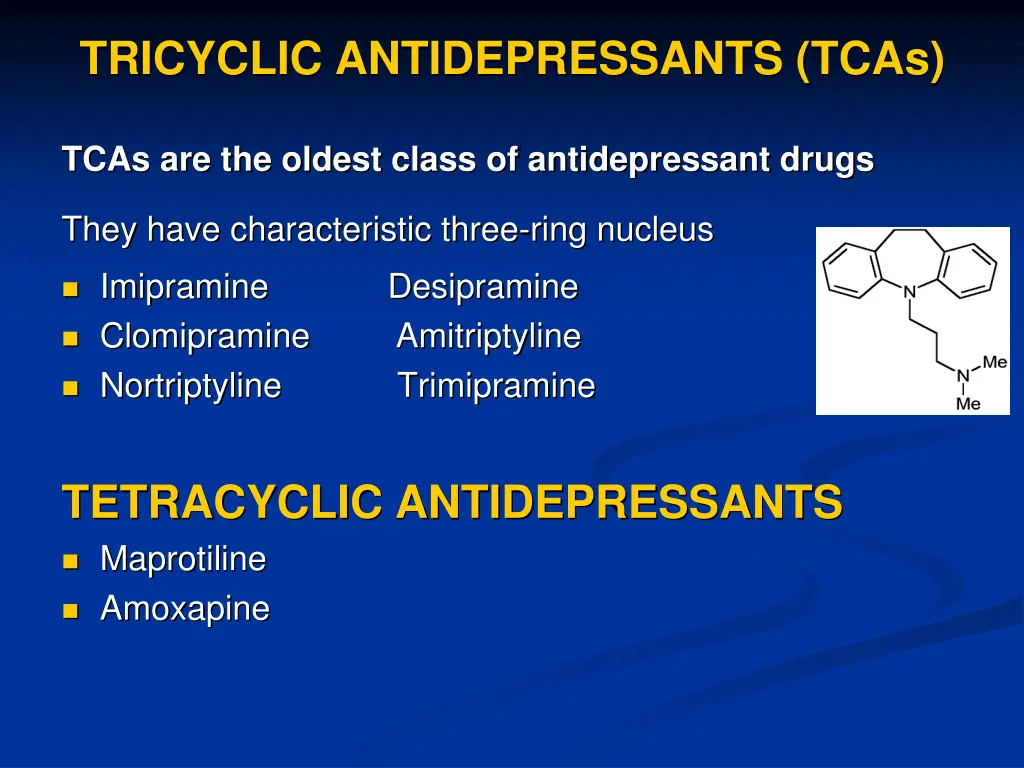 tricyclic antidepressants tcas
