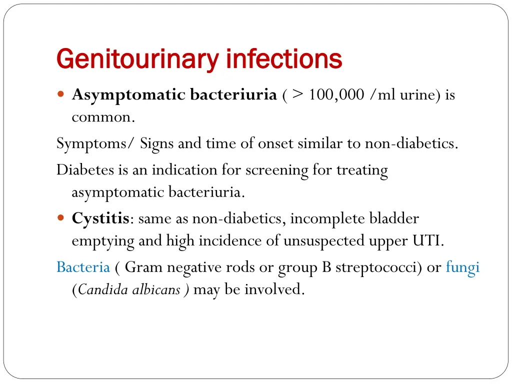 genitourinary infections genitourinary infections