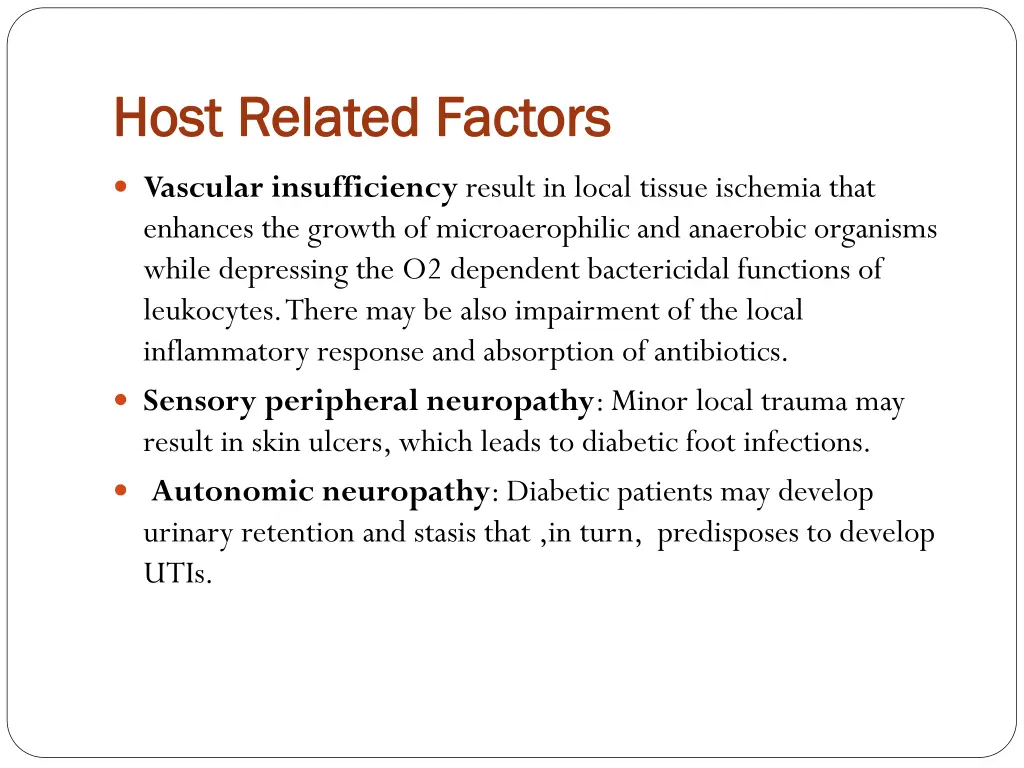 host related factors host related factors