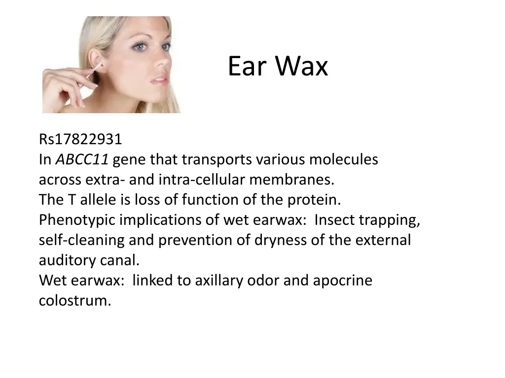 ear wax