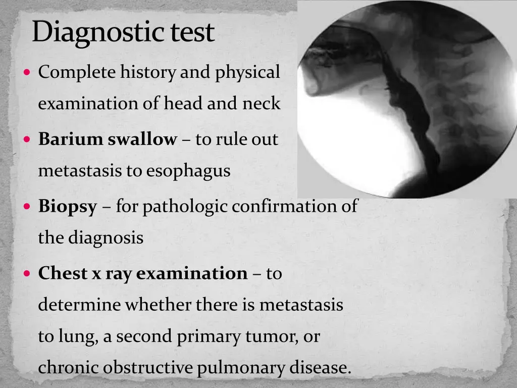 diagnostic test