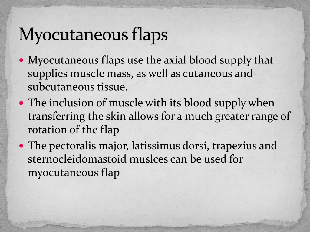 myocutaneousflaps