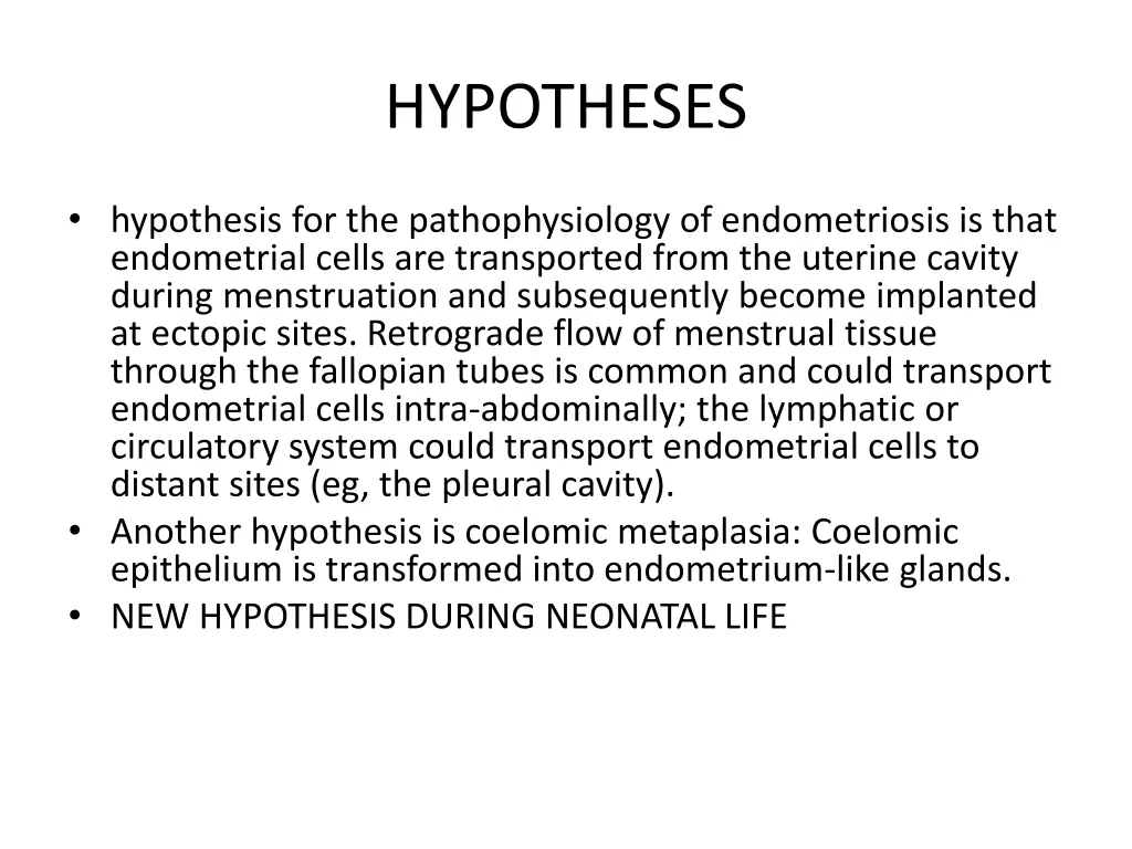 hypotheses
