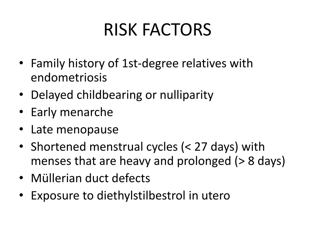 risk factors