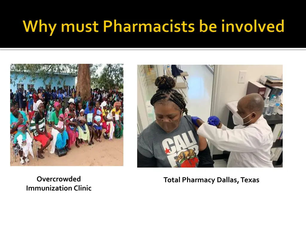 overcrowded immunization clinic