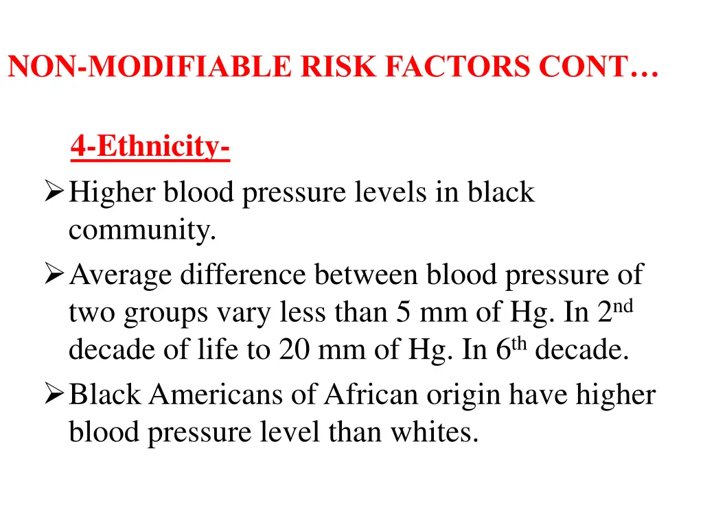 non modifiable risk factors cont 3