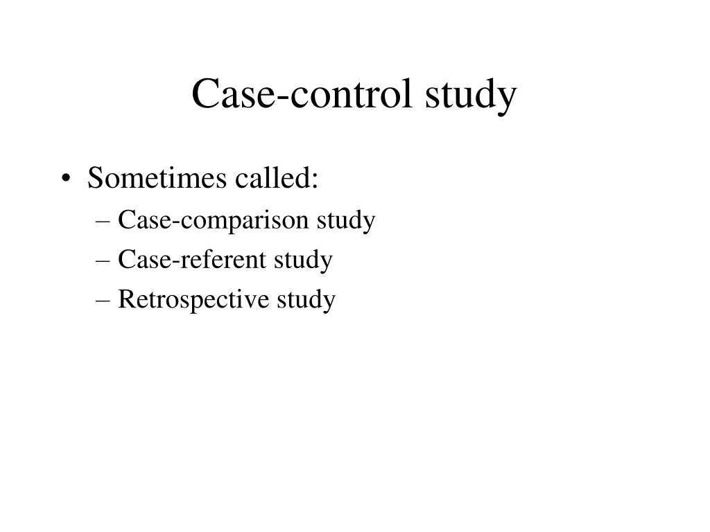 case control study 1