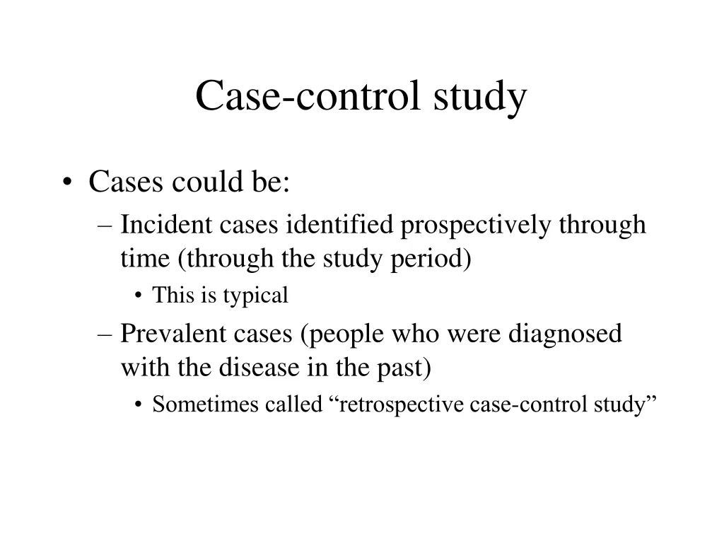 case control study 2