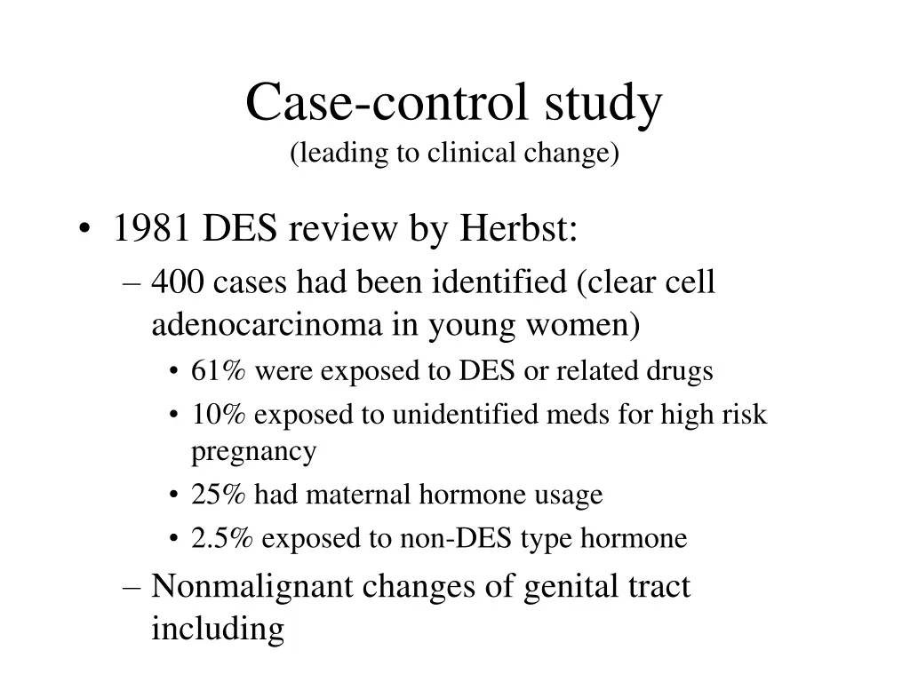 case control study leading to clinical change 3