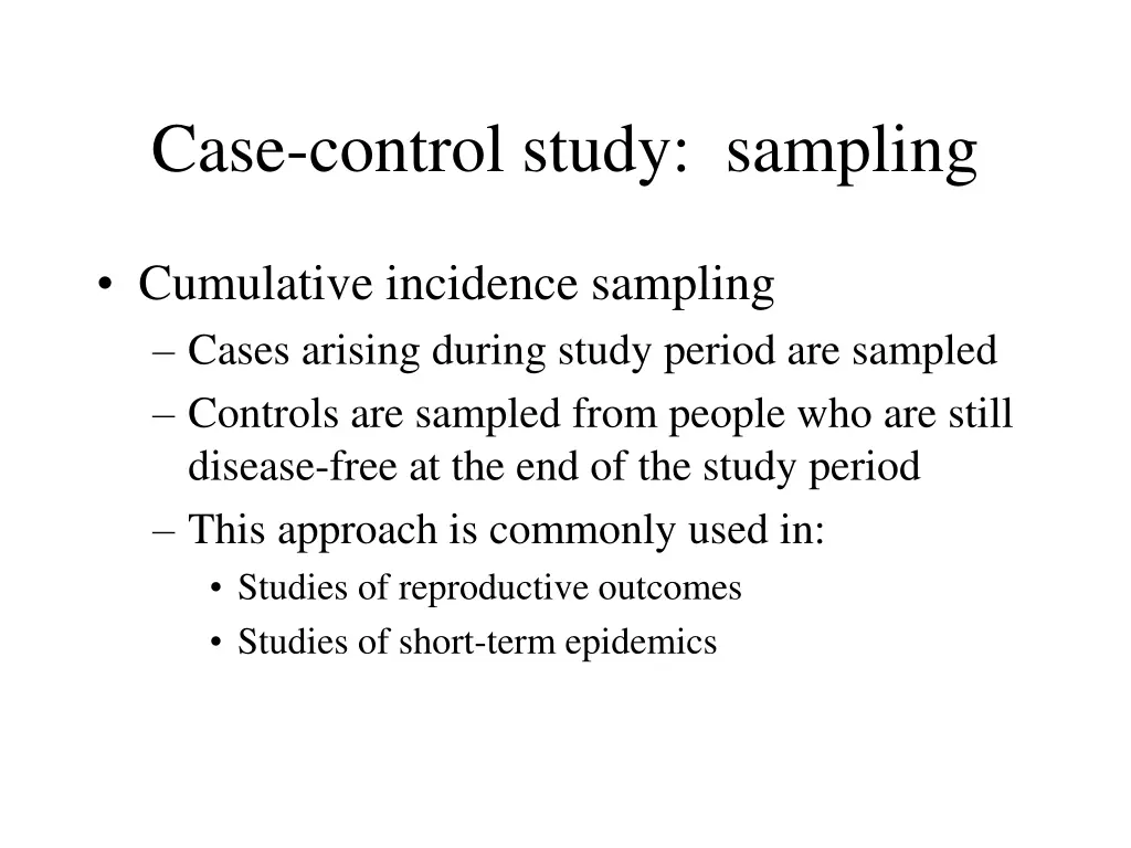 case control study sampling 1