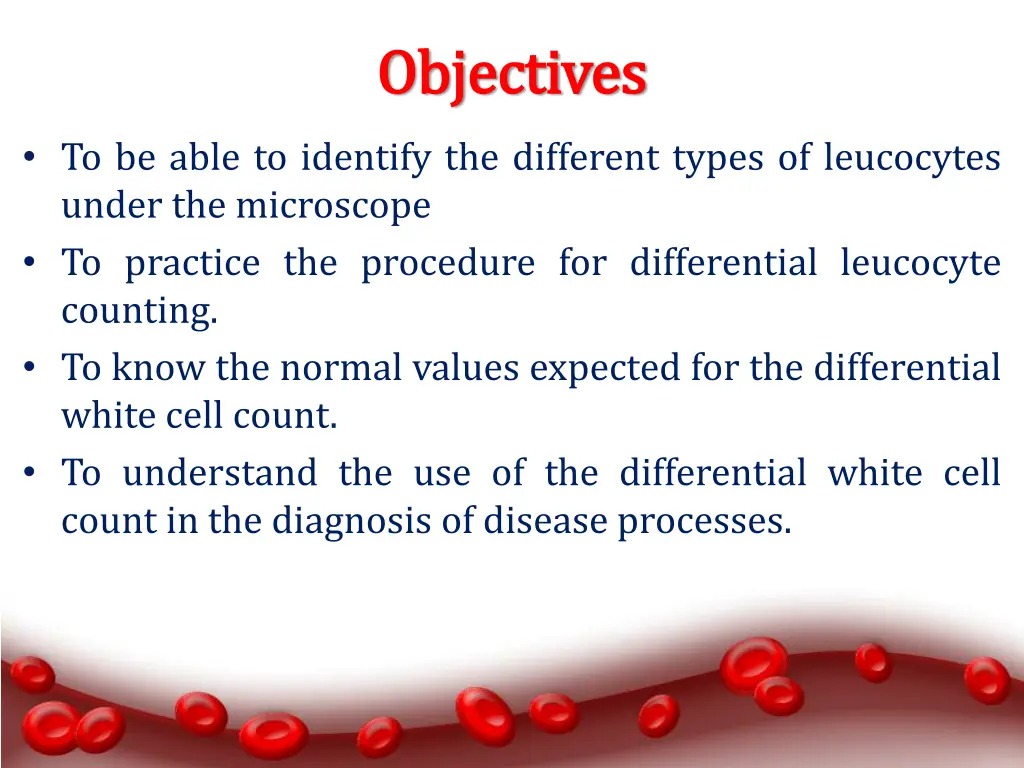 objectives objectives