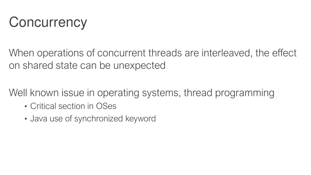concurrency