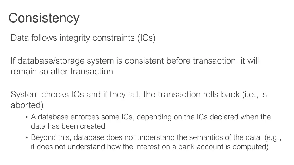 consistency