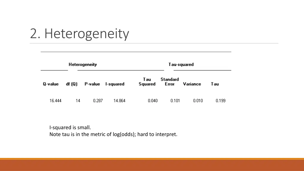 2 heterogeneity