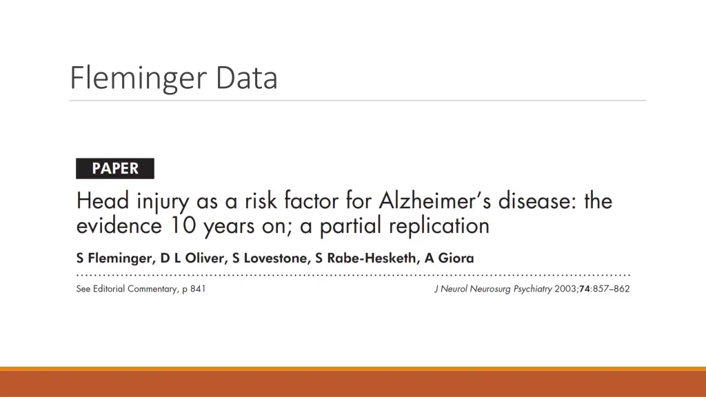 fleminger data