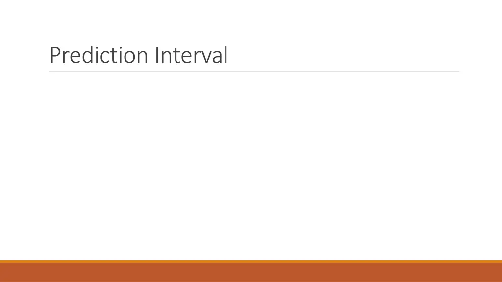 prediction interval