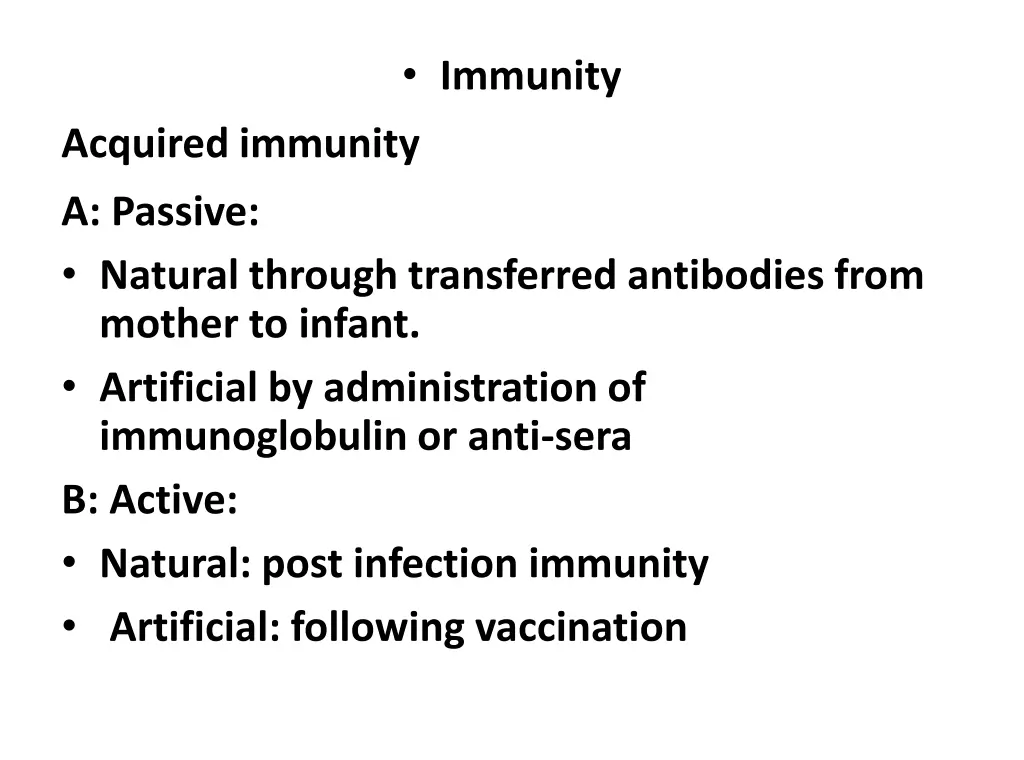 immunity