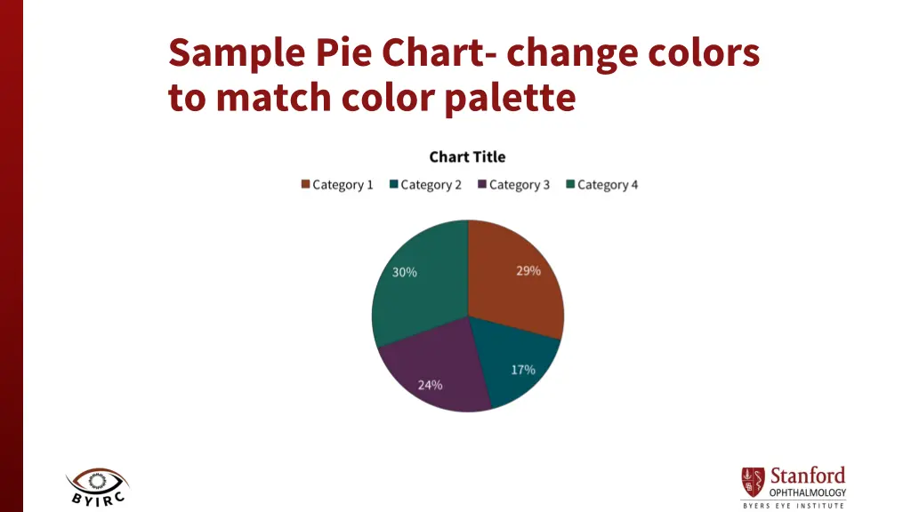 sample pie chart change colors to match color