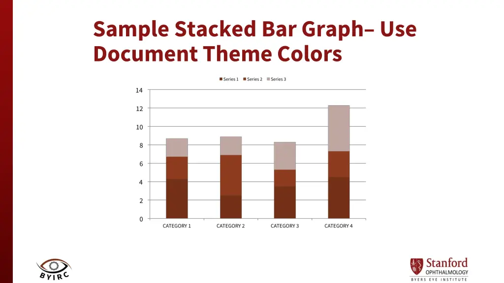 sample stacked bar graph use document theme colors