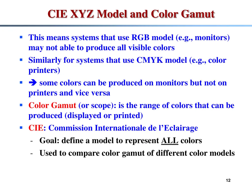 cie xyz model and color gamut 1