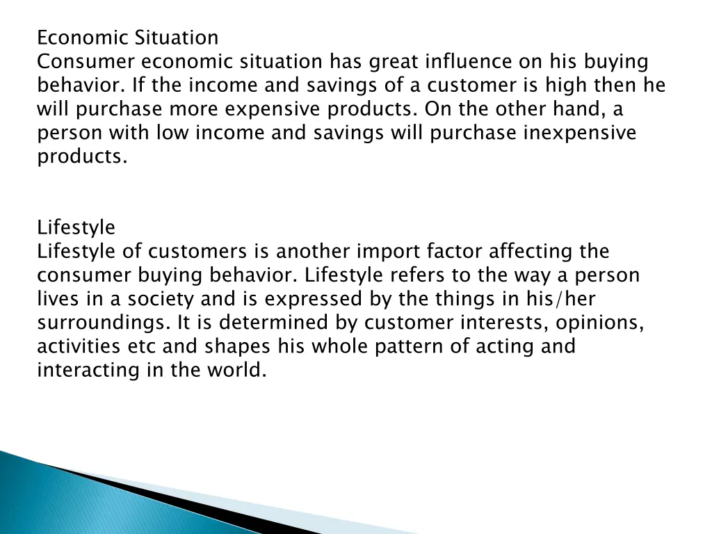 economic situation consumer economic situation