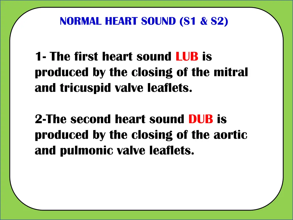 normal heart sound s1 s2