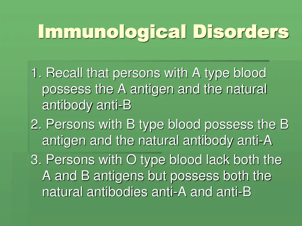 immunological disorders immunological disorders 11