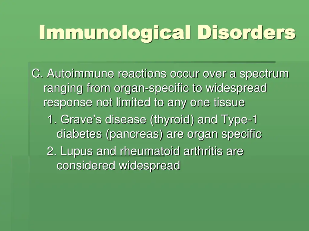 immunological disorders immunological disorders 27