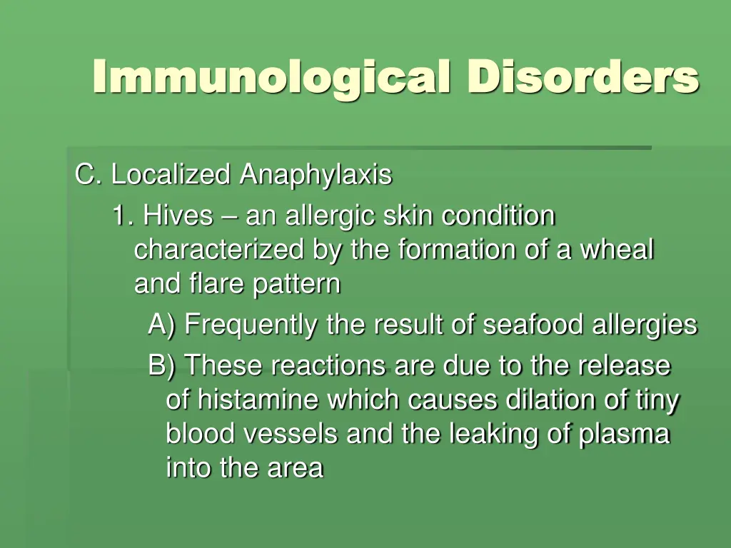 immunological disorders immunological disorders 5