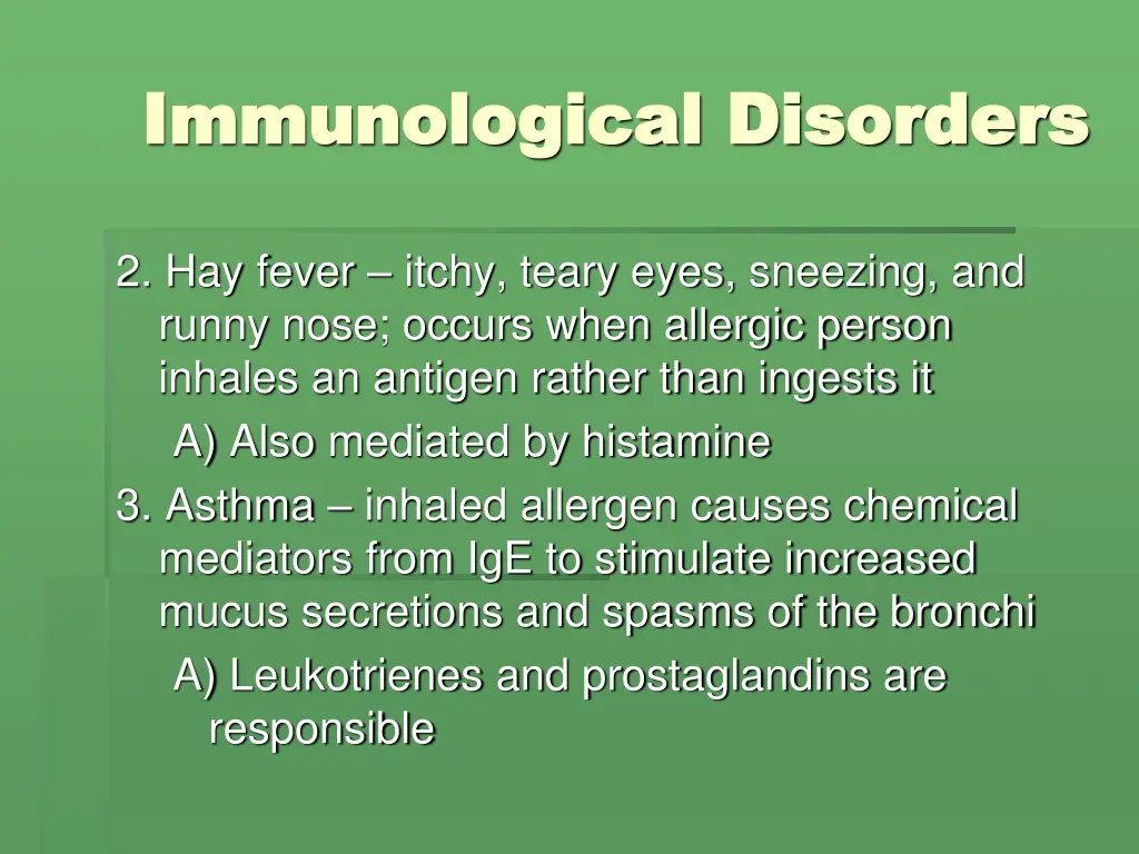 immunological disorders immunological disorders 6