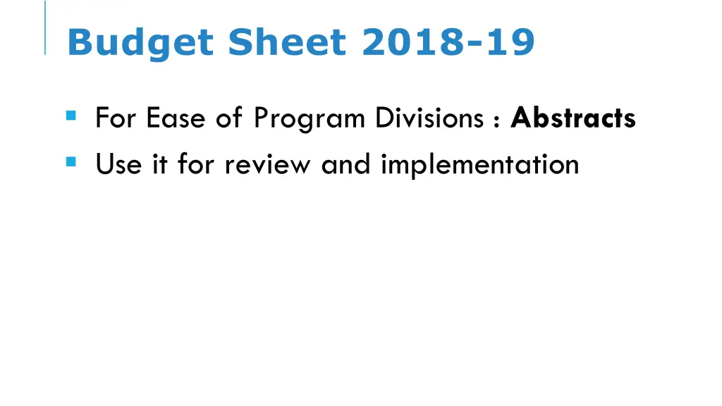budget sheet 2018 19