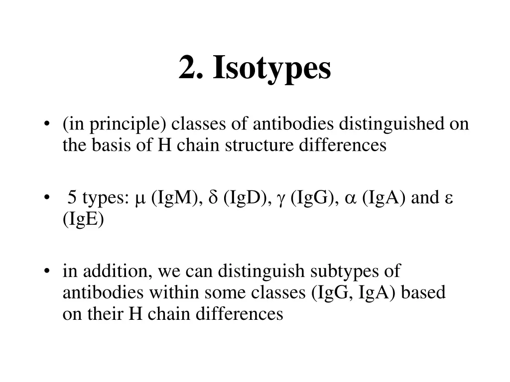 2 isotypes