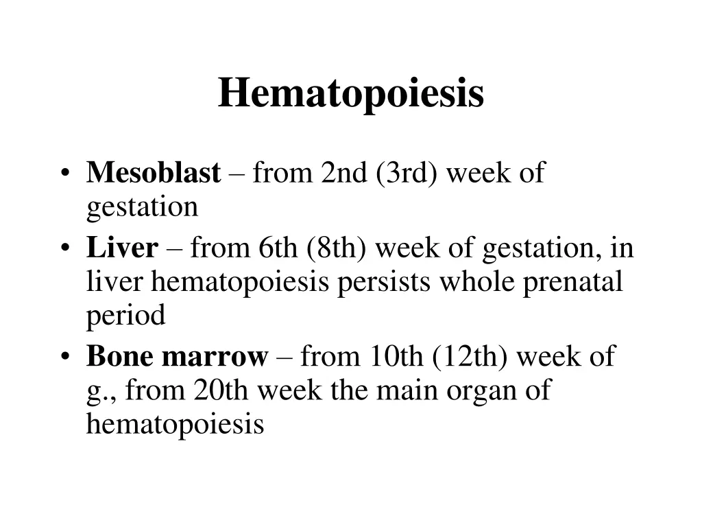 hematopoiesis