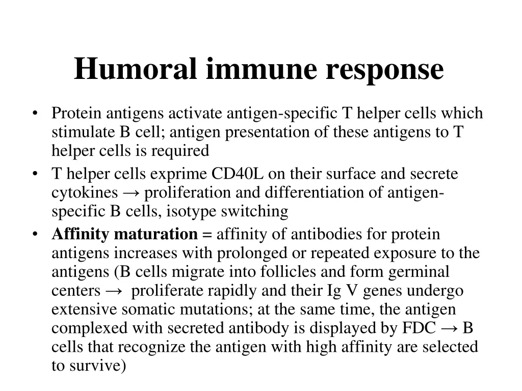 humoral immune response 1