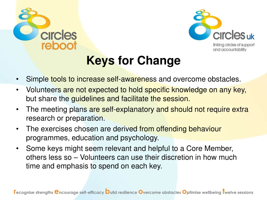 keys for change