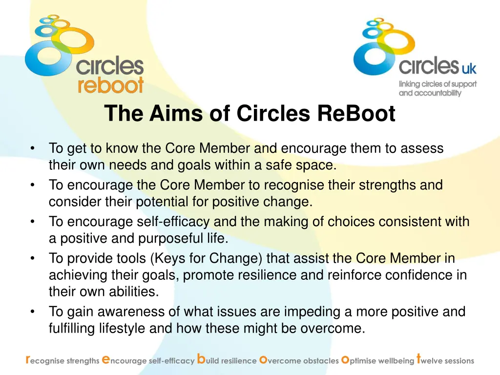 the aims of circles reboot
