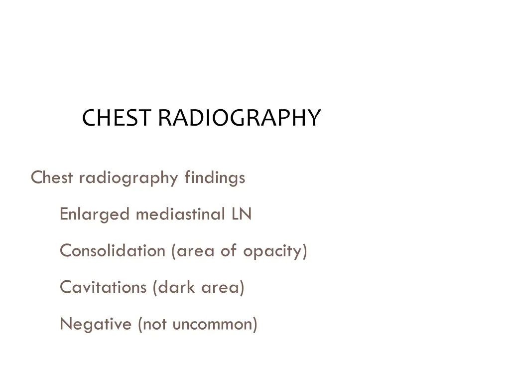 chest radiography