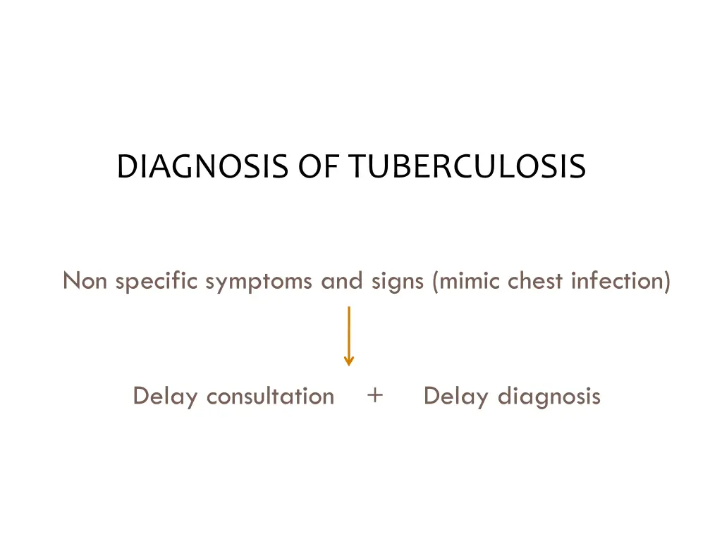 diagnosis of tuberculosis