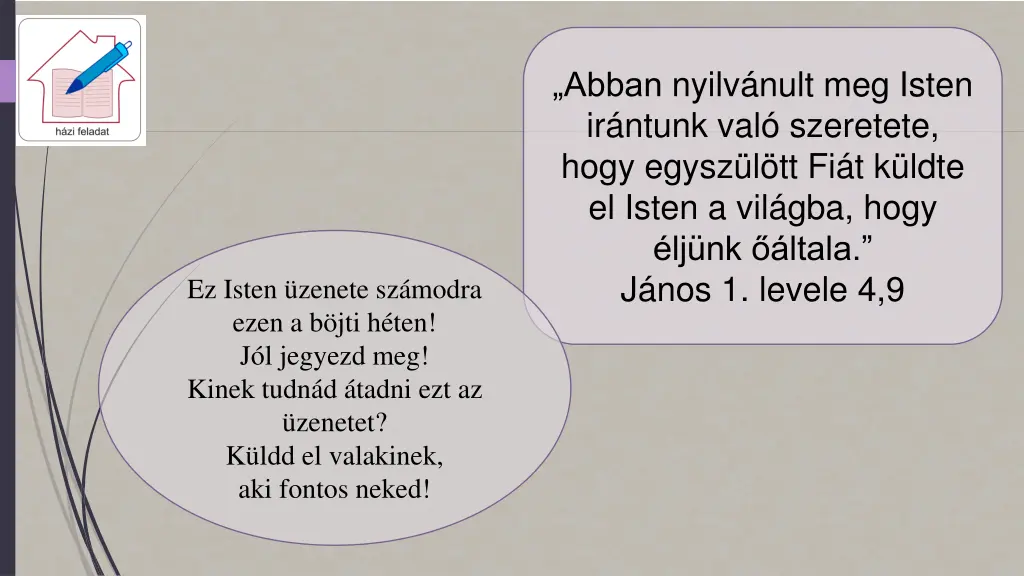 abban nyilv nult meg isten ir ntunk val szeretete