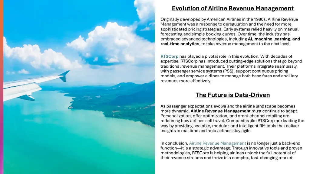 evolution of airline revenue management